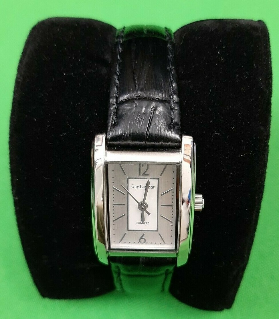 Womens Guy LaRoche Wristwatch Silver Tone With Black Genuine  display picture 1