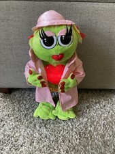 Gemmy Flirty Flasher Frogz Rap It Ribbit Plush Frog Valentine Raining Men Tested