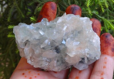 Apophyllit Auf Stilbit Chalcedon Gesteinsmineral Probe BO=6