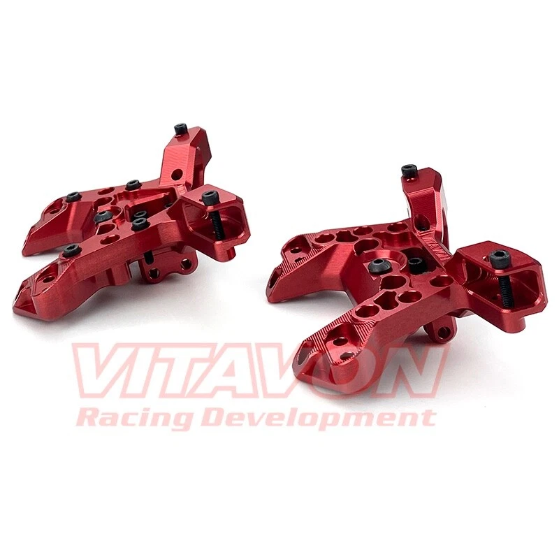 Vitavon CNC Alu #7075 Front & Rear Shock Tower for Arrma Kraton 8S 1/5 Red - Image 3 of 3