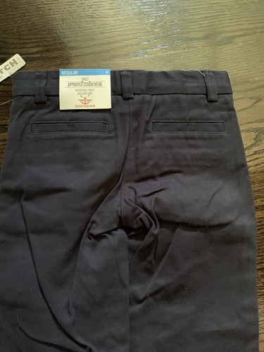 DOCKERS Girls Skinny Approved Schoolwear Pants ~ Size 4 Stretch, Navy NWT - Picture 6 of 11