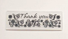 Thank You Floral Embossing Folder 2 x 6 Inches For Scrapbooking Card Crafts Gift