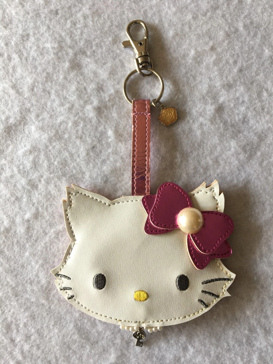 Sanrio Charmmy Charmy KItty Keychain Bag Charm Mirror Pink Pearl Cat Pet Mascot