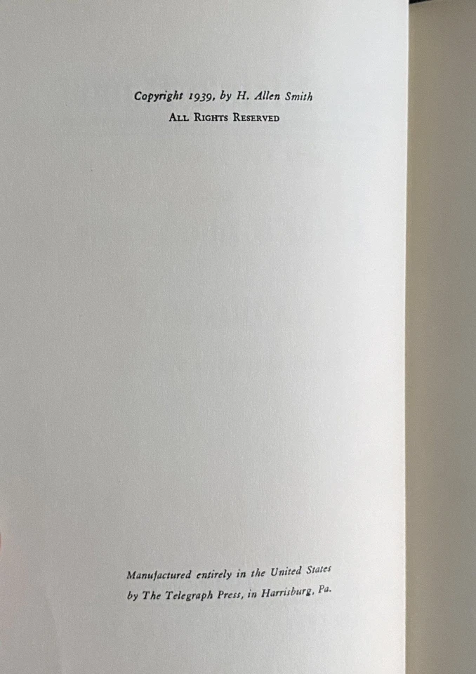 Mr. Klein's Kampf by H. Allen Smith (Stackpole Sons, 1939) HC/DJ. 1st EDITION - Image 4 of 4