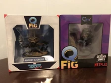 Marvel Rocket Raccoon & Groot and Jessica Jones Q-Fig Figures
