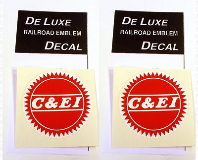 DeLuxe By Virnex Decals Chicago & Eastern Illinois Herald D-204 -Two Decals-