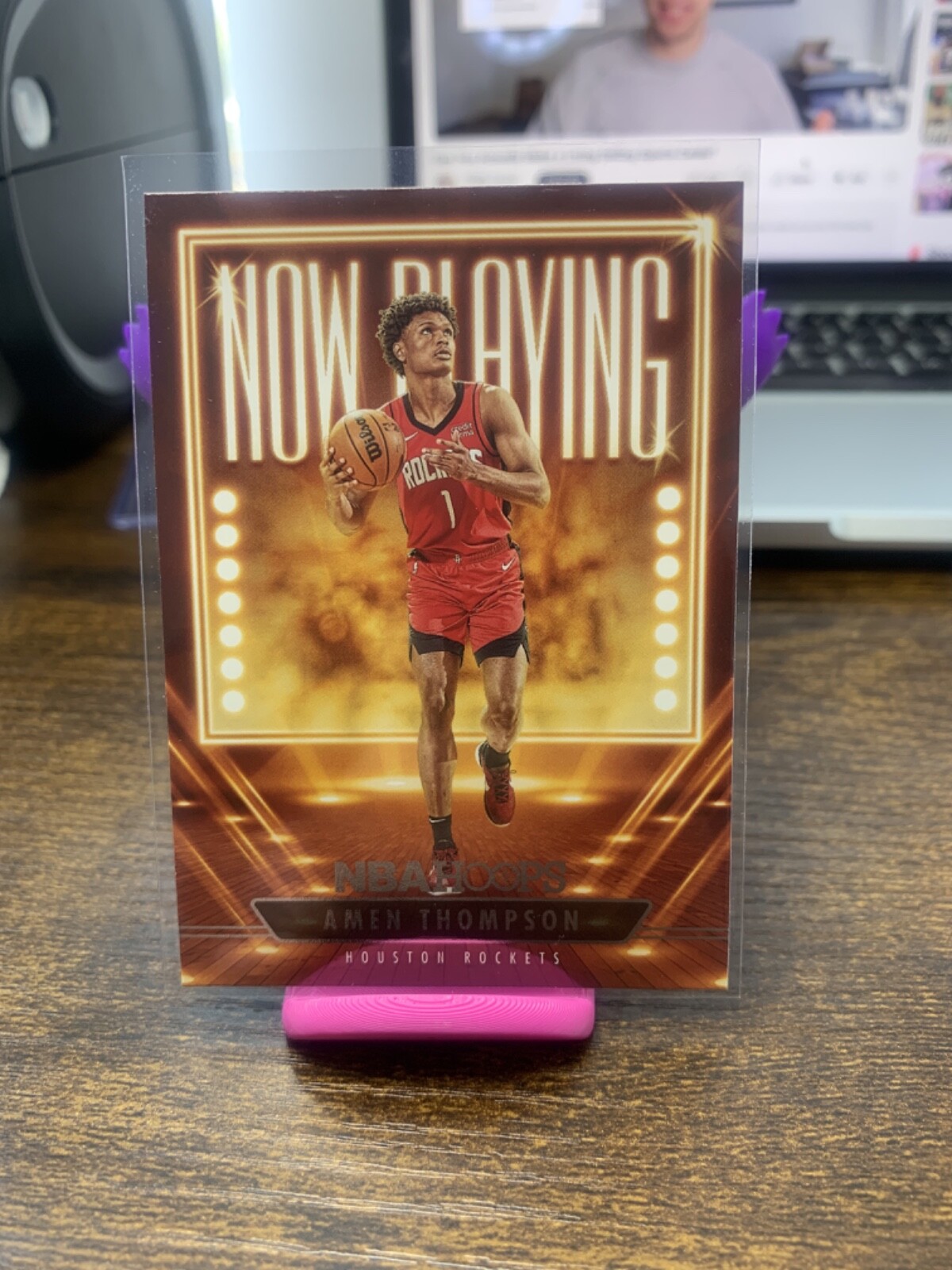 2023-24 Panini NBA Hoops - Now Playing Amen Thompson #18 (RC)