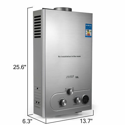 18l 5gpm Hot Water Heater Propane Gas Instant Tankless Boiler LPG W/ Shower for  sale online | eBay