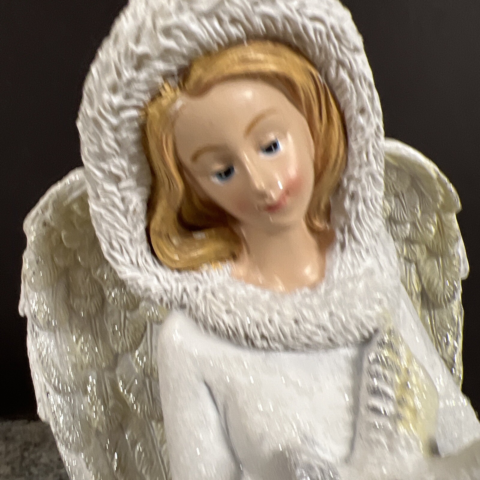 10” Christmas Angel Dove Bird Valerie Parr Hill Figurine Snow Angel eBay