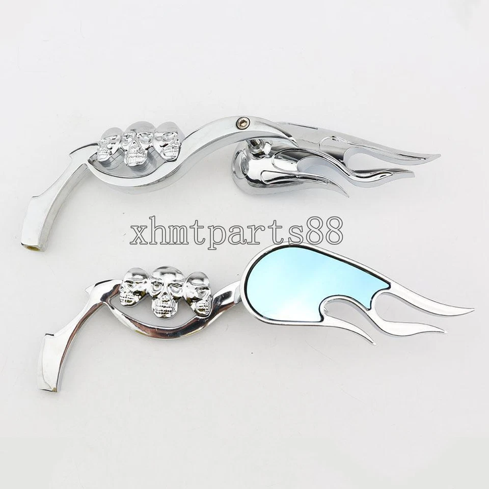 Espejos retrovisores laterales cromados para motocicleta Honda Shadow 750 Aero Spirit VT600 Foto 4 de 4