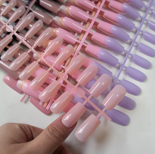 360PC Medium Square Press on Nails Colored False Nails Straight Full Cover Ac... - Picture 3 of 7