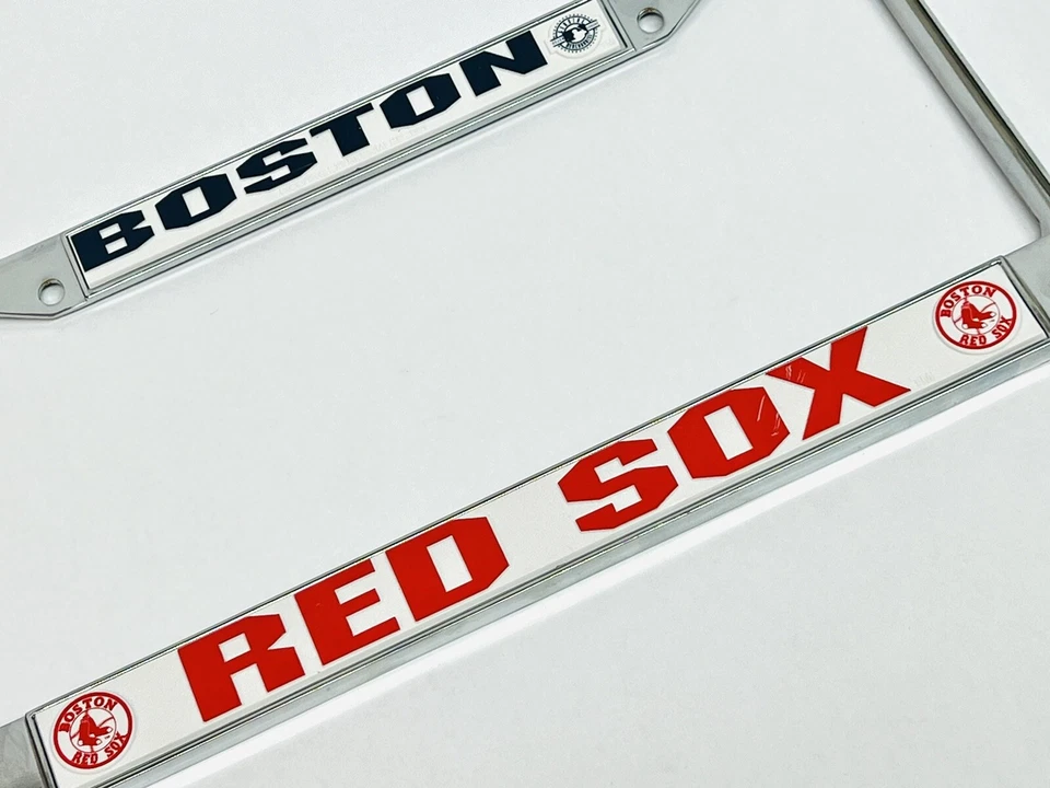 Boston Red Sox Metal License Plate Frame MLB Baseball - Image 3 of 4
