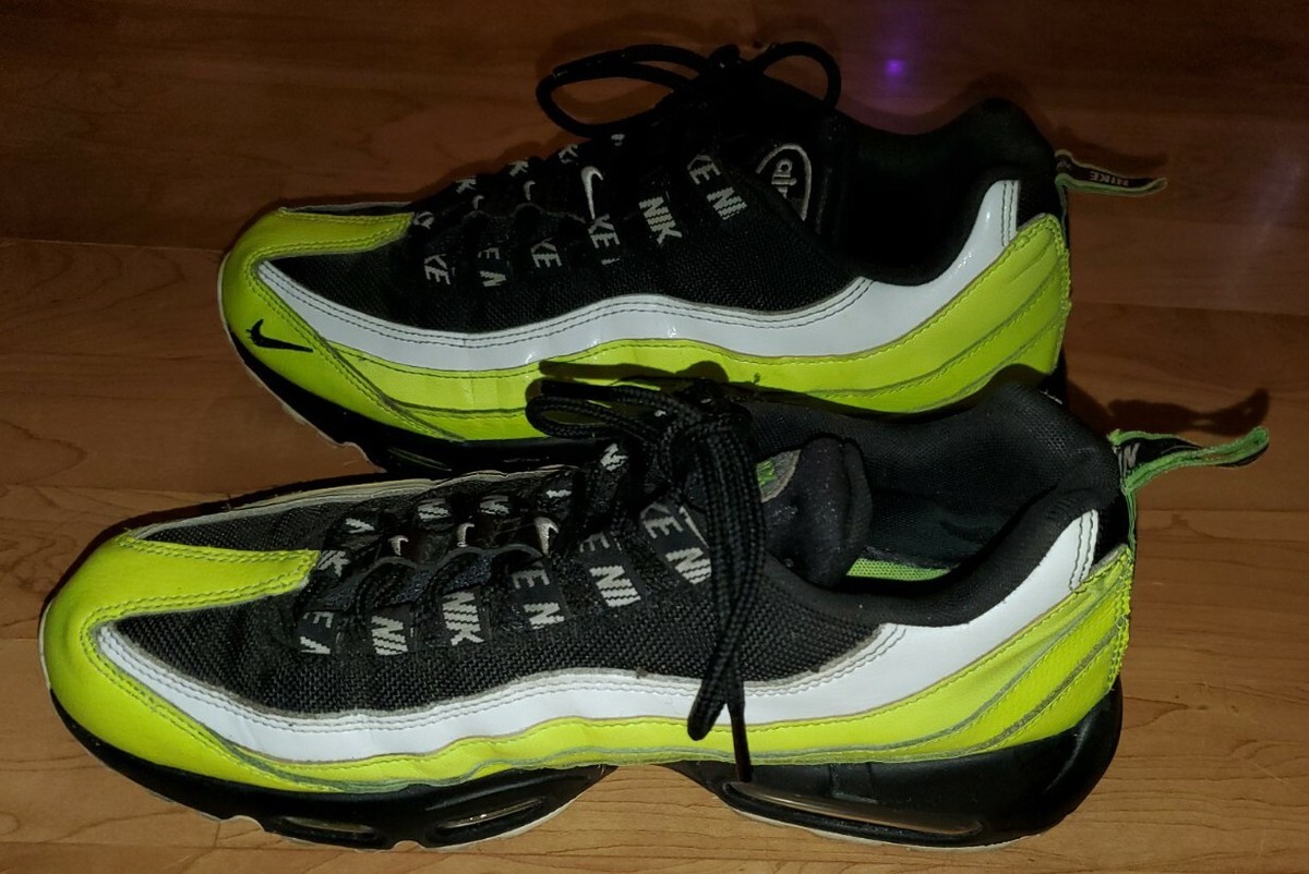 Nike Air Max 95 PRM Reverse Volt Black White 538416-701 Mens Size 10.5 New Rare Nike Air Max 95 Men main image 2