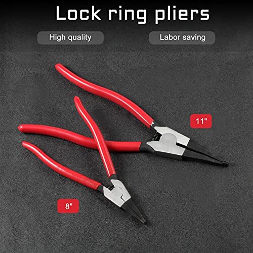 8inch Lock Ring Pliers Flat Snap Ring Pliers Special Circlip Pliers