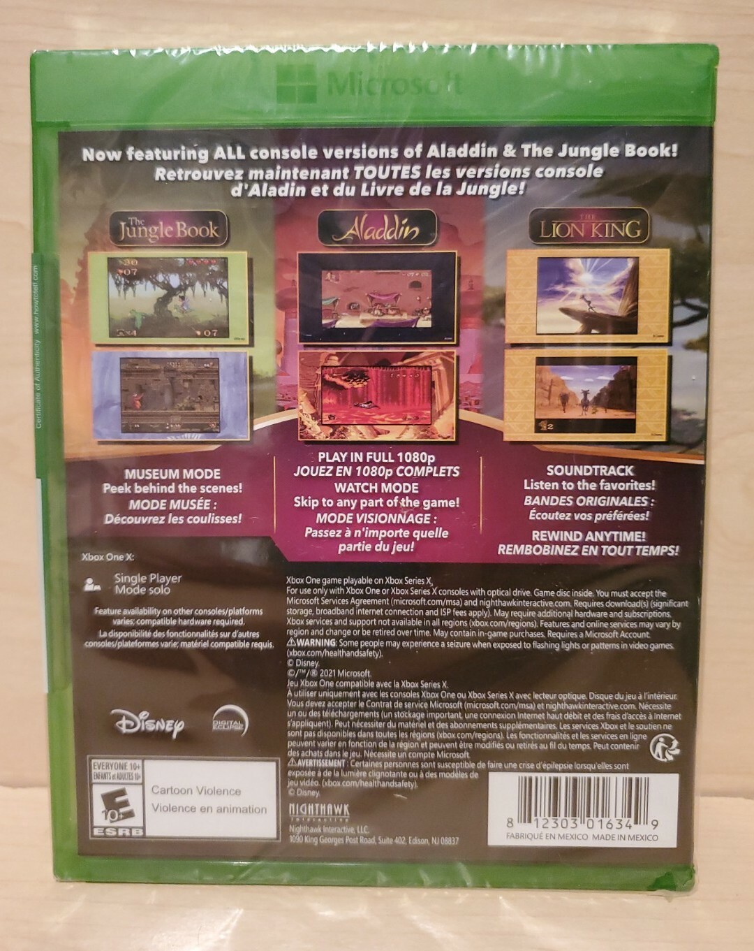 Disney Classic [3 Games] Collections include Jungle Book - Xbox One - BRAND NEW