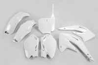 Set Plastics Motorradverkleidungen Honda Cr 85 2003 - 2024 Weiß Ufo Plast Ufo