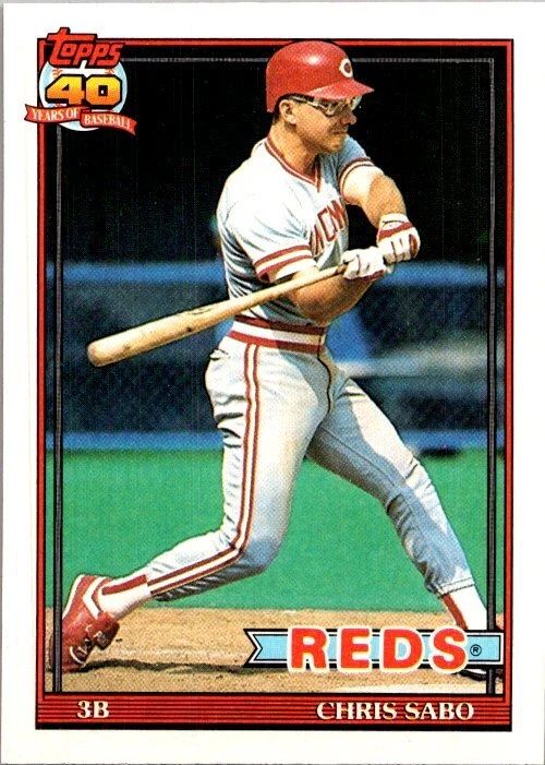 1991 Topps #45 Chris Sabo