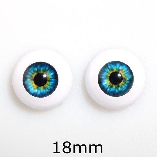 Globos oculares medio redondos ojos acrílicos realistas para kits de muñeca bebé renacido suministros hágalo usted mismo - Imagen 9 de 15