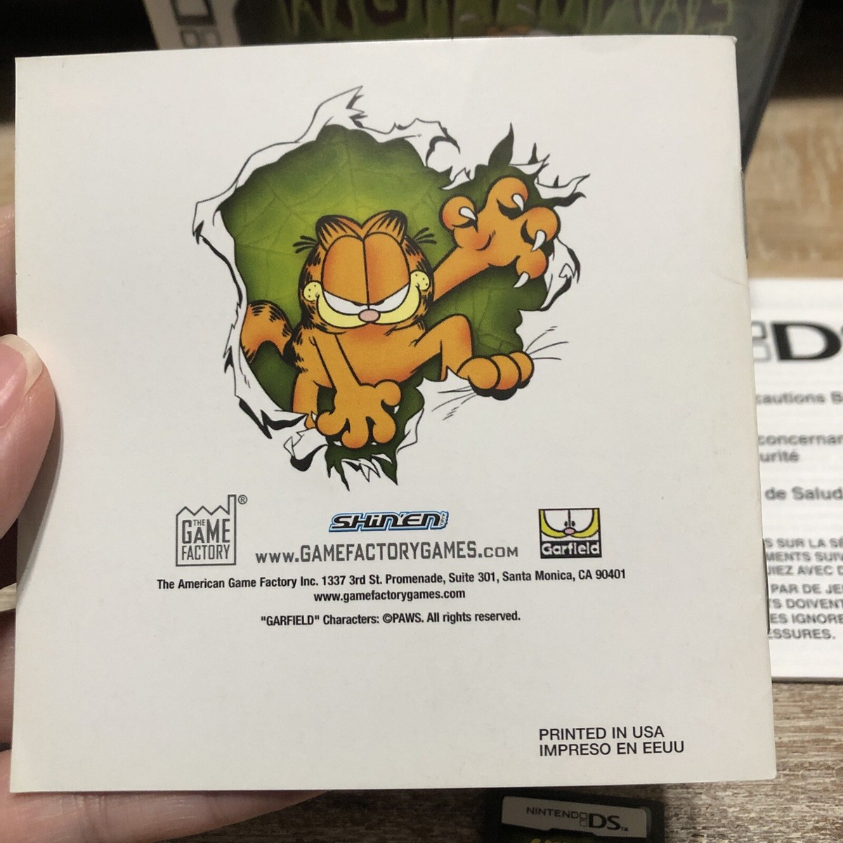 【中古】Garfield Nightmare (輸入版) Garfield's Nightmare (Nintendo DS, 2007) Complete , Original Box