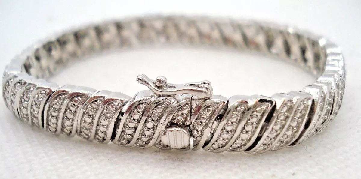 White Gold Diamond Tennis Bracelet – Daniella Draper UK