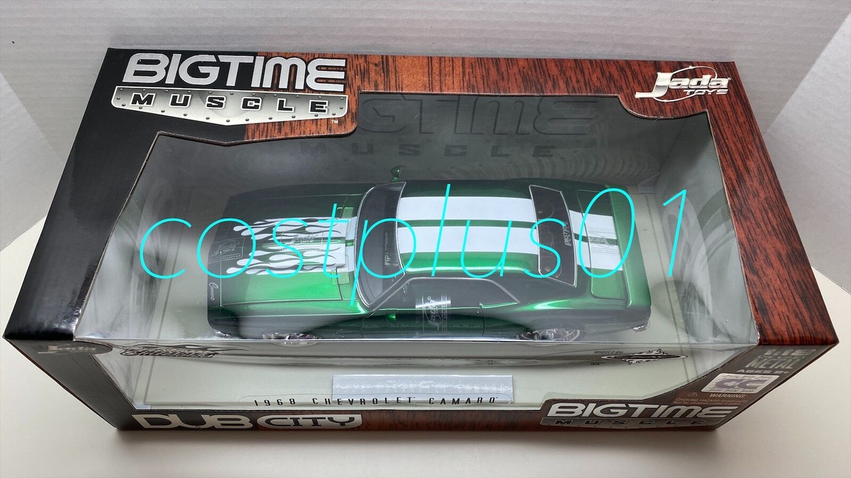 JADA DUB CITY 1968 CHEVY CAMARO 1:18 GREEN WITH WHITE STRIPE CC | eBay