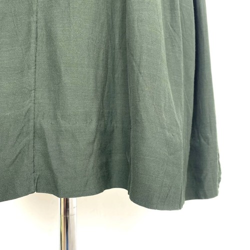 Womens MARNI Dress Front Zip sleeveless Silk Green Olive Size 38 - Picture 8 of 12