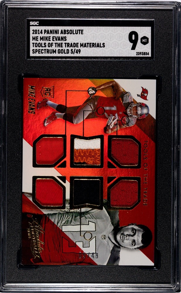 Mike Evans Panini Absolute Tools of the Trade Rookies #ME Anniversary