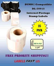 35 Rolls of 30915 LabelWriter® Dymo® Compatible Internet Postage Tag Name Badges