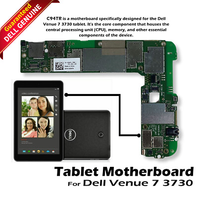 Dell Venue 7 3730 16GB Intel Atom Z256 933MHz 1.6 Tablet Motherboard 9KCDV C94TR