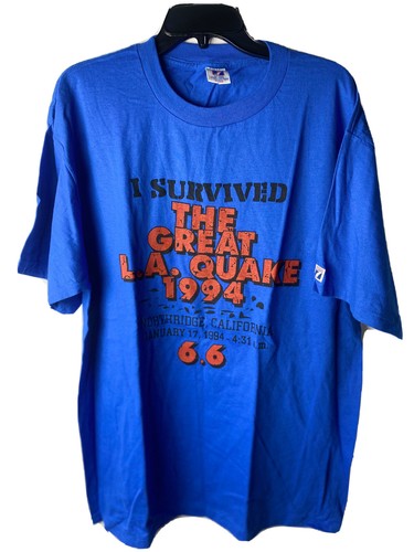 Vintage Northridge Earthquake Mens XL 1994 Great Quake The Valley Tee Shirt