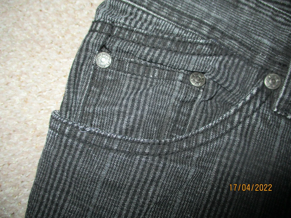 Herren  JEANS W 36 / L 34 five pokets INSCENE schwarz grau Überkaro NEUWERTIG - Bild 4 von 4