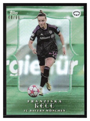 2024 Topps Aitana Bonmati Curated Estrellas de la UWCL Franziska Kett /99 Green