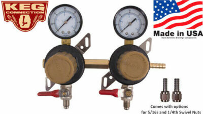 2 body Taprite CO2 Nitrogen Secondary Regulator MFL With 2 Year Warranty!