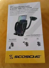 CAR MOUNT For Phone Scosche StuckUp 4-in-1 .For Window / Dash / Vent / Console