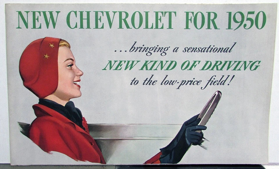 Chevrolet Stileline Fleetline Belair 1950 color venta folleto carpeta original Foto 3 de 4