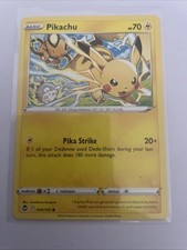 Pikachu 049/195 Silver Tempest Pokemon Card
