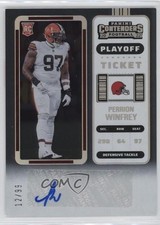 2022 Panini Contenders Rookie Playoff Ticket 12/99 Perrion Winfrey Auto 0nr3