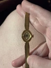 Timex Vintage Women's Manual Mechanical Gold Tone Cushion Bracelet Watch