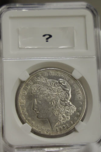 1921 D US Morgan Silver Dollar $1 AU