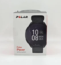 Polar Pacer Ultra-Light GPS Fitness Tracker Smartwatch for Runners Black - S & L