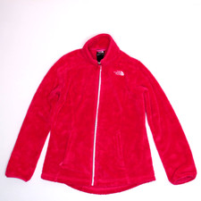 The North Face Osito Fleece Jacket Girls L 14 - 16 Magenta Pink Full Zip Pockets