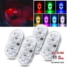 Wireless Magnetic RGB LED Interior Lights, 4 PCS 7 7 colors wireless-4 PCS