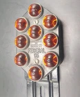 Federal 95 Vintage Cast Metal Glass Car/Truck Reflector, Amber