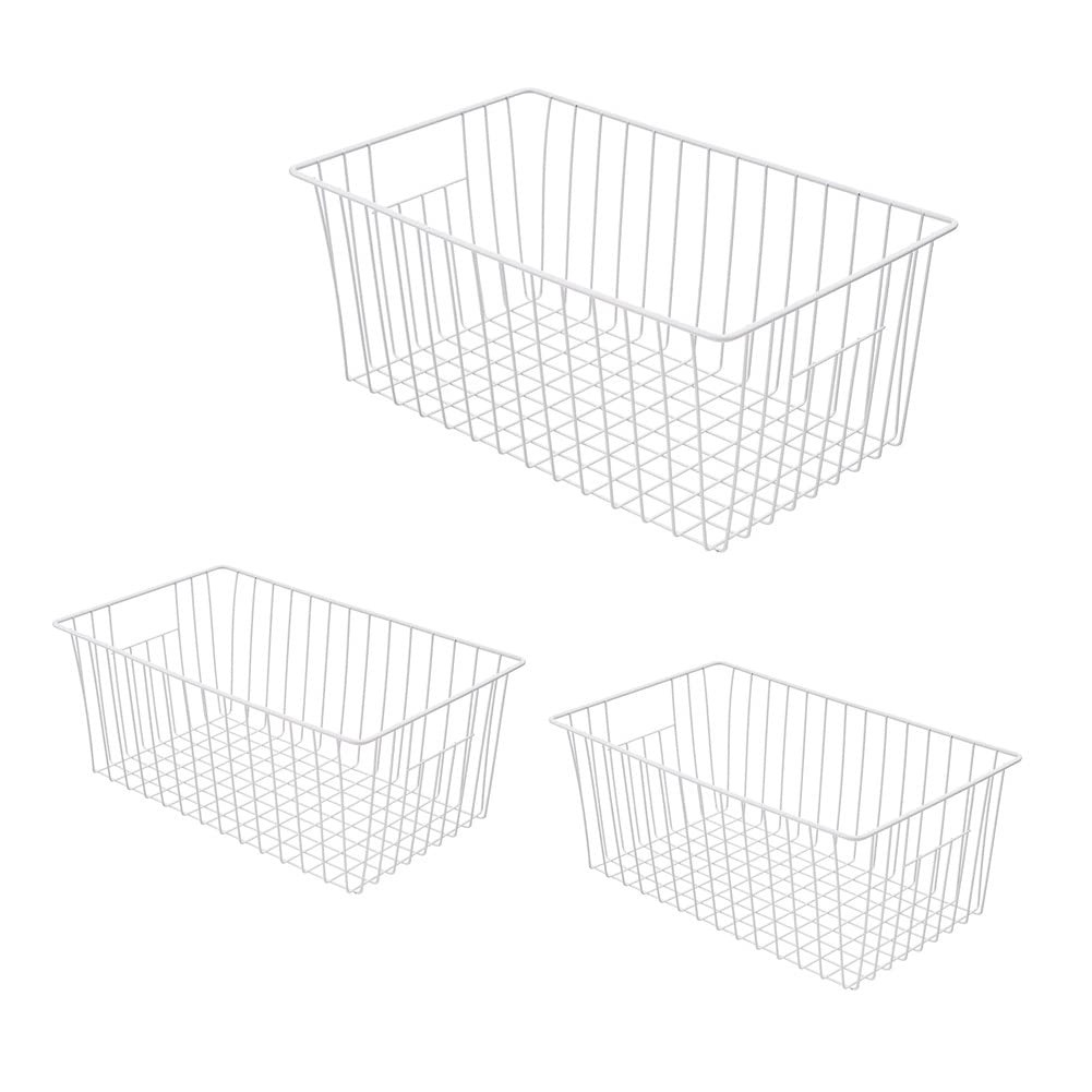 16inch Upright Freezer Organizer Baskets for 13-14,16-21 cu.ft Standup Freeze...