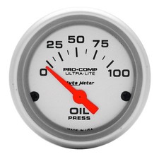 Auto Meter 4327 Ultra Lite Pro Comp Oil Pressure Gauge Electric 0-100 Psi 2 116 Auto Meter 4327 Ultra Lite Pro Comp Oil Pressure Gauge Electric 0-100 Psi 2 116