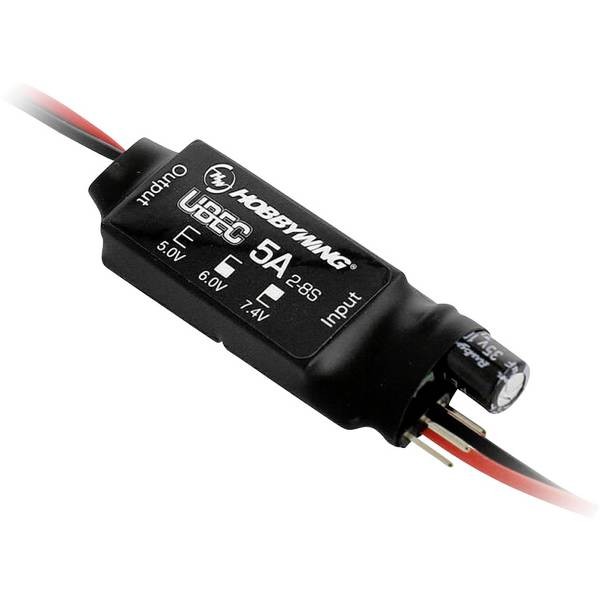 Hobbywing 30607000  BEC 5A V2-Air UBEC Regolatore di tensione BEC 5 - 7.4 V 5 A