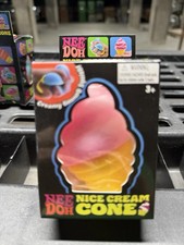 Nee Doh Nice Cream Cone Squeeze Toy, Squishy, Pink Needoh