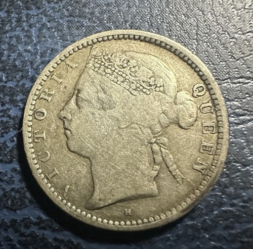 Coloniale Britannico 1900 Stretto Insediamenti Regina Vittoria 10 Centesimi - Foto 1 di 2