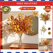 Artificial Fall Eucalyptus Branch Fake Olives Plants Autumn Decorations for