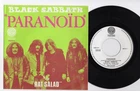BLACK SABBATH * Paranoid * 1970 BELGIUM 7" 45 * OZZY HEAVY METAL *